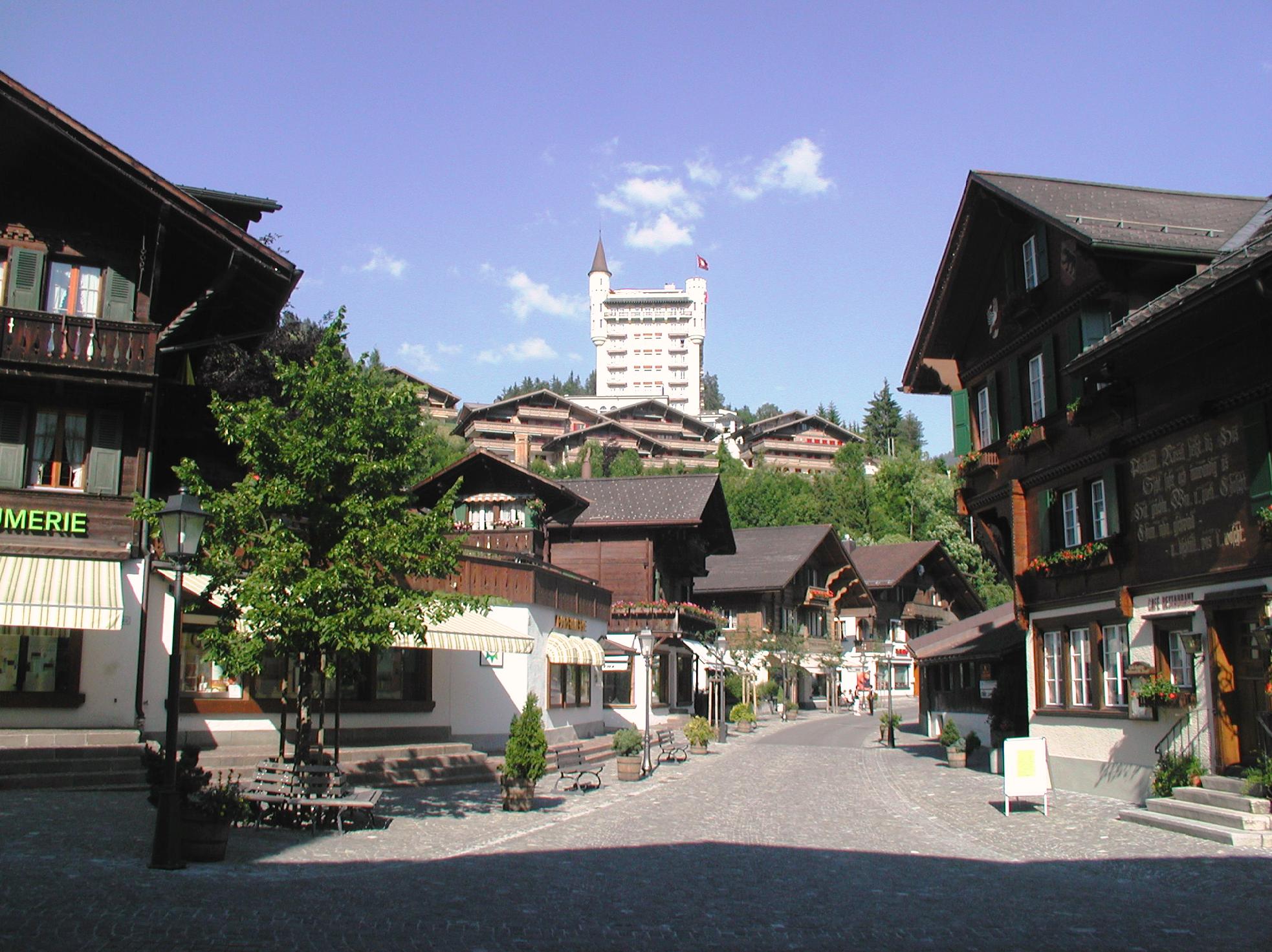 Gstaad main street, Bernese Oberland