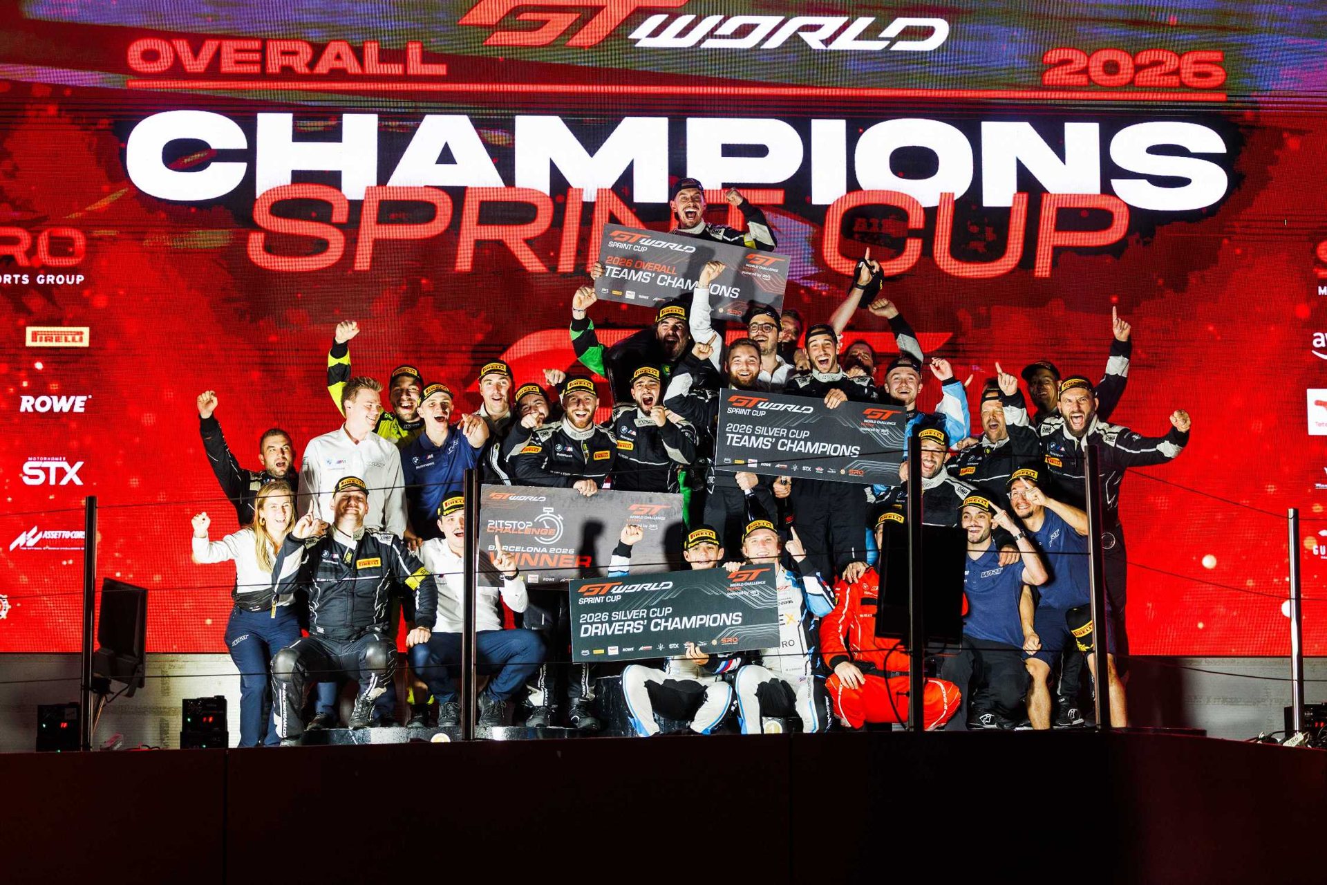 Team WRT celebra el campeonato Sprint Cup en Barcelona, octubre de 2026