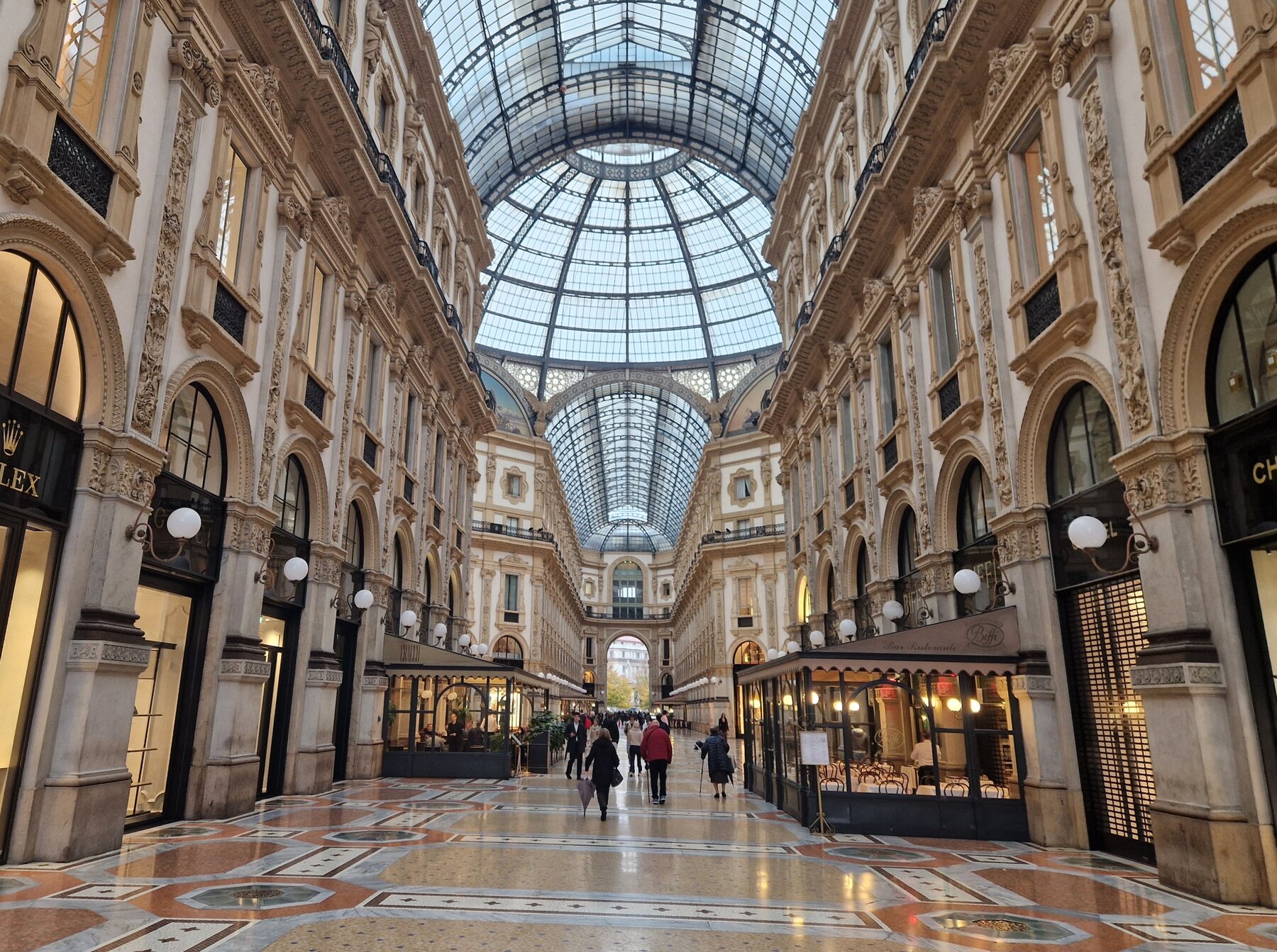Interior de la Galleria Vittorio Emanuele II de Milán, sede de Vogue World 2026